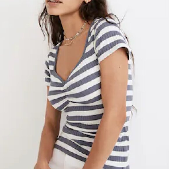 Madewell Striped Top - Picture 1 of 6